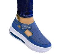 FASSME Mujer Primavera 2022 - Zapatos Deportivos Transpirables Informales Antideslizantes efectivos para Mujer,Zapatos Lona Simples y Moda, Ayuda con la corrección la Postura