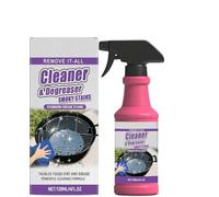 Fast-Acting Heavy-Duty Grill Degreaser Spray, 120ml BBQ Heavy Duty Degreaser Grill Cleaner Spray for Outdoor Grills and Smoker, Safe & Powerful Cleaner for Burnt-on Food
