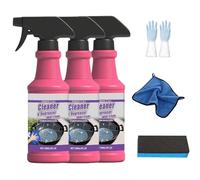 Fast-Acting Heavy-Duty Grill Degreaser Spray, 120ml Heavy Duty BBQ Grill Cleaner Spray, Removes Smoky Stains and Stubborn Grease, for Outdoor Grills, Ovens and Stove Tops (3 Pcs)