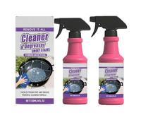 Fast-Acting Heavy-Duty Grill Degreaser Spray, BBQ Cleaner Spray for Outdoor Grills, Powerful BBQ Degreaser for Burnt Grease & Oven Cleaning (2pc)