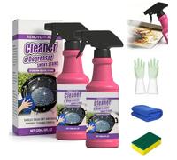 Fast-Acting Heavy-Duty Grill Degreaser Spray, Fast Acting Heavy Duty Grill Degreaser, 120ml/4fl.0z for OutdoorGrills, Smoky Stains, And Stubborn Grease (2PCS)