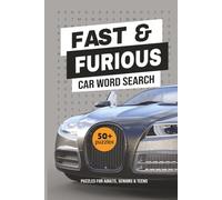 Fast and Furious Car Word Search: Puzzles for Adults, Seniors, And Teens