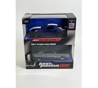 Fast And Furious Twin Set Ford MUSTANG Y Plymouth Carretera Corredor 1 :3 2 Jada