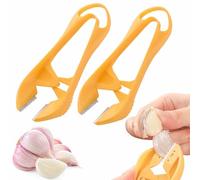 Fast and Portable Garlic Peeler, 2025 New Garlic Peeling Tool - Manual Tweezer Clips for Quick Skin Remover, Odor-Free Handling & Easy Hanging, Multifunctional Kitchen Gadget (2 pcs)