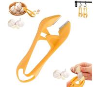 Fast and Portable Garlic Peeler, 2026 New Garlic Peeling Tool, Stainless Steel GarlicPeeler Tool, Manual GarlicPeelerSkin Remover GarlicPeeling Clips Kitchen Gadget (1Pc)