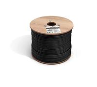 fast Cat. Entierro directo, impermeable, exterior, CMX, ETL, UTP, rueda (Cat6 1000 pies), color negro