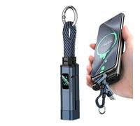Fast Charger Cable - 65 W 4-en-1 Portable Charging Cord, Zinc Alloy Type C -Connector Adapter | Keychain Power Delivery Wire, Home Office Travel Vacation Camping Car Backpacking Business Journeys