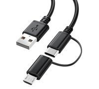 Fast Charger for Amazon Fire Tablet,Micro USB Cable USB C Charging Cord for Kindle Paperwhite,All Generation Old and New Fire HD 10 8 7 Plus,Max 11,Kids Pro,Edition Voyage Touch E-reader,Type C 2 in 1