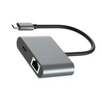 Fast Charging 100W USB C to RJ45 2.5G Ethernet Adapter with 2500Mbps Plug and Play Aluminum Construction Dense Size Multicolor