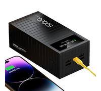 Fast Charging Bank - 66 W 50000 mAh - Cargador de teléfono portátil Multifuncional con Pantalla LED para Acampar al Aire
