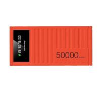 Fast Charging Battery Bank - 50000mAh Portable Phone Charger, LED Indicator Energy Pack, 66W Output, Compact Design, Electronic Accessories for Camping, Hiking and Long Trips