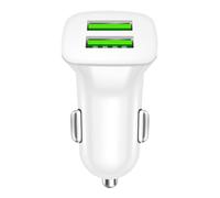 Fast Charging Car Charger - 5.7x2.8x2cm 5V 3.1A Twin Port