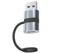 Fast Converter - Adaptador de sincronización de datos de 480 Mbps USB/USB de 5 pines macho a USB C hembra, convertidor de teléfono