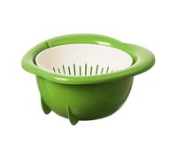 Fast Drain Food Basket - Fruit Washing Basket, Kitchen Colander Bowl with Thickened Build, Mixing Colander with, Efficient Water Filter Holes, Food Prep Strainer Bowl, for Pasta Salad Spaghetti
