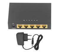 Fast Ethernet Switch 5 Port 10 100Mbps Auto Negotiation MDI MDIX RJ45 with AI Detection VLAN Mode Plug and Play Shielded Port Traffic Optimization 100 240V US Standard