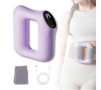 Fast Fat Burning Yoga Ring Massager, Multifunctional Full-Body Fascia Ring,Ergonomic Electric Belly Massager, High-Frequency Vibration, Noise Reduction (Purple)