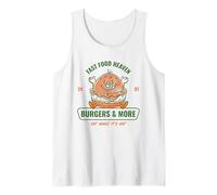 Fast Food Heaven (Divertido gráfico de Hamburguesas) Camiseta sin Mangas