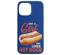 Fast Food Hot Dog Cita Divertida Just A Girl Who Loves Hot Dogs Carcasa para iPhone 13 Pro MAX
