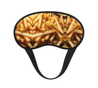 Fast Food Print Sleep Solution - Máscara opaca para dormir con orejeras - Viajes Yoga Meditación