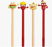 Fast Food Stationery 3D Characters (hamburguesa, patatas fritas, pizza, soda) 0.5mm Gel Pen (1 unidad) (Coca)