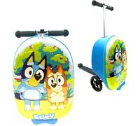 Fast Forward Bluey - veliz para niños de 45,7 cm, ligera, con ruedas de luz LED, Azul, Mediano, Equipaje de scooter, Azul, Mediano, Equipaje de scooter