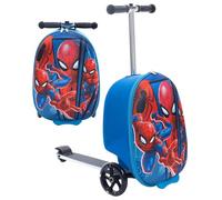 Fast Forward Frozen - Maleta para niños - Equipaje Ligero de Disney Frozen de 18 Pulgadas para niñas - (11 Libras y Scooter 100 Libras) (Spiderman)
