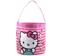 Fast Forward Sanrio Hello Kitty Canastas de Pascua para nios | Hello Kitty Almacenamiento de juguetes Bolsa de Pascua para nios Bolsa de asas t