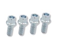 FAST FT10671 - Tornillos de rueda M14 x 1,5, 27/48 mm, clase de resistencia 10,9, 4 unidades, para llantas de aluminio y acero