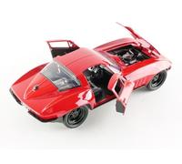 Fast & Furious 1:24 Vehículo De Fundición: Chevy Corvette Rojo De Letty Ortiz