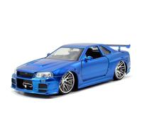 Jada Fast & Furious 1:24 Diecast Vehicle: Brian's Nissan GT R R34, Silver