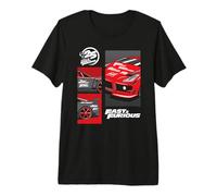Fast & Furious 25th Anniversary Car Montage Camiseta Premium
