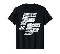 Fast & Furious 25th Anniversary Franchise Logo Stack Camiseta