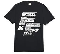 Fast & Furious 25th Anniversary Franchise Logo Stack Comfort Colors Adult Heavyweight T-Shirt