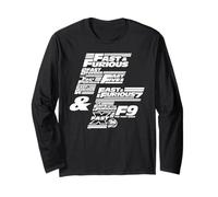 Fast & Furious 25th Anniversary Franchise Logo Stack Manga Larga