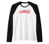 Fast & Furious 25th Anniversary Red Legacy Logo Car Camiseta Manga Raglan