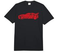 Fast & Furious 25th Anniversary Red Legacy Logo Car Comfort Colors Adult Heavyweight T-Shirt
