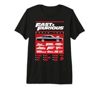 Fast & Furious 25th Anniversary World Tour Muscle Car Camiseta Premium