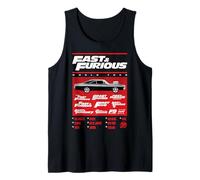 Fast & Furious 25th Anniversary World Tour Muscle Car Camiseta sin Mangas