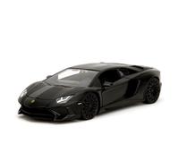 Fast & Furious Jada Toys SHAW'S LAMBORGHINI AVENTADOR 1:24 modelo de coche fundido a presión, juguetes para niños y adultos, vehículo para coleccionar y jugar, color negro