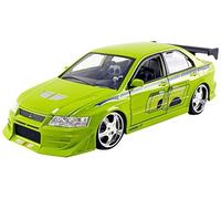 FAST FURIOUS Modelo DieCast MITSUBISHI LANCER VII Verde BRIAN Escala 1/24 JADA