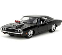 FAST FURIOUS Modelo Dodge Cargador 1970 Negro Pulida Dom 22cm 1:24 Genuino Jada