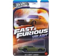 FAST FURIOUS Villains Modelo Auto 1973 Chevy Camaro 1:64 8cm Hot Wheels JBY37