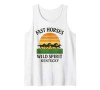 Fast Horses Kentucky Camisa Wild Spirit Sunset Country Wester Camiseta sin Mangas