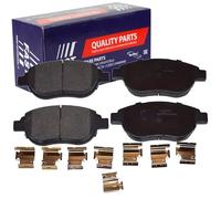 FAST Juego de pastillas de freno Delantero ex ontacto de avisador de desgaste FT29156 Juego de pastillas de freno Compatible con FIAT Idea 350, PEUGEOT 207 WA, WC 206 Fastback 2A/C 207 SW WK