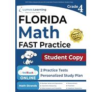 FAST Online Assessments and 4th Grade Math Practice Workbook, Student Copy: FAST Study Guide