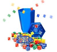 Fast Paced Dice Game, Multiplayer Desk Toy, 1,97 x 1,97 x 3,94 Pulgadas Strategic Interactive Challenge, Compact Travel Friendly Design, Easy Setup Gameplay, Perfect for Parties, Camping, Classroom