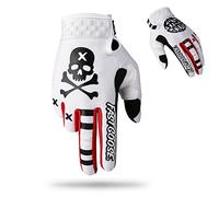 Fast passion Guantes de Moto para Dirt Bike, Guantes de Motocross, de Conducción de Moto, para bicicleta, para ATV, MX, MTB, Carreras Fuera de Carretera, Deportes Ciclistas (Blanco, X-Large)