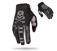 Fast passion Guantes para bicicleta de motocross, motocicleta, cuatrimoto y bicicleta de montaña; guantes para andar fuera de la carretera, carrera, deportes de ciclismo (negro/gris, talla S)