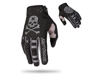 Fast passion Guantes para bicicleta de motocross, motocicleta, cuatrimoto y bicicleta de montaña; guantes para andar fuera de la carretera, carrera, deportes de ciclismo (negro/gris, talla S)