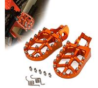 Fast Pro Pedales de reposapiés para Motocicleta Aluminio para 85 125 150 250 300 350 450 500 SX XC-W SX-F XC-F EXC-F SX-F Factory EDTION XC-F TC FC FE TE FS TX FX Naranja